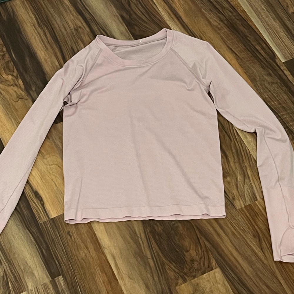 Lululemon pink peony swiftly tech race length - size 4